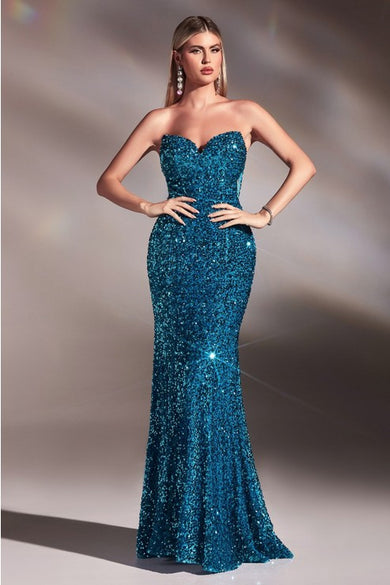 blue dress for baby girl Hollywood Sequin Dress – Elnoras Dresses